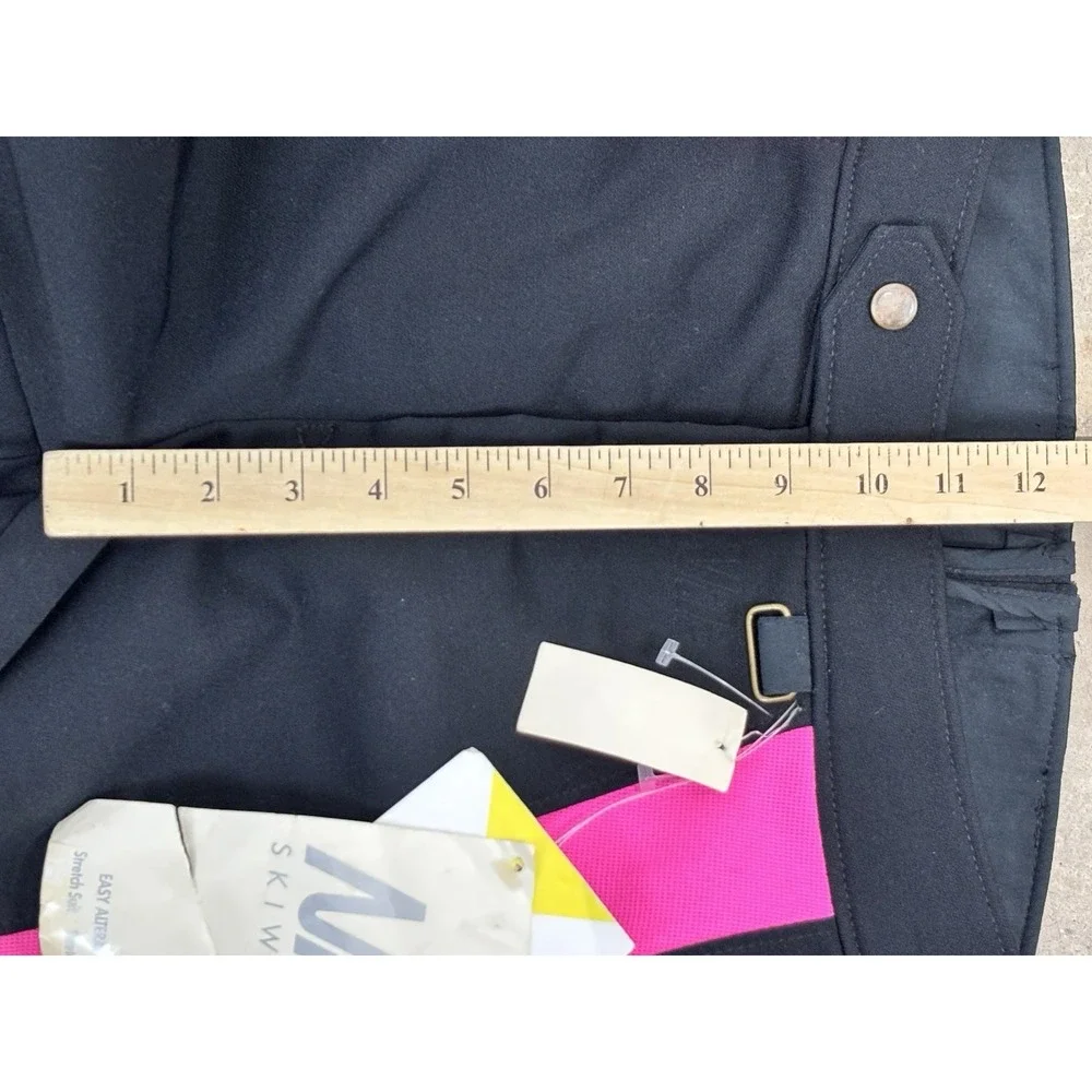 NEW! Vtg Nils Ski Stretch Black Stirrup Pants Size 6 R Women's High Rise USA